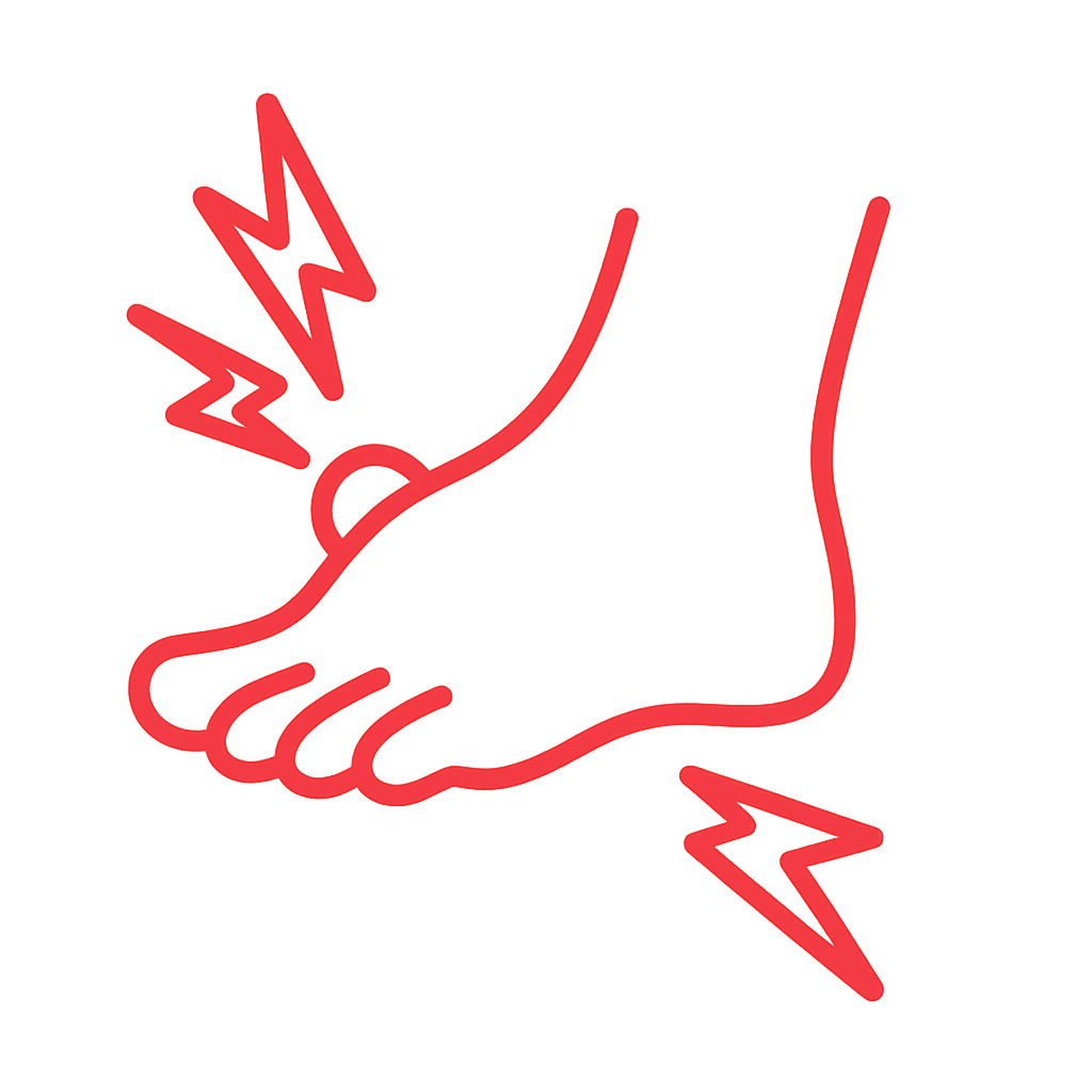 Anlaufschmerz Zeh Icon