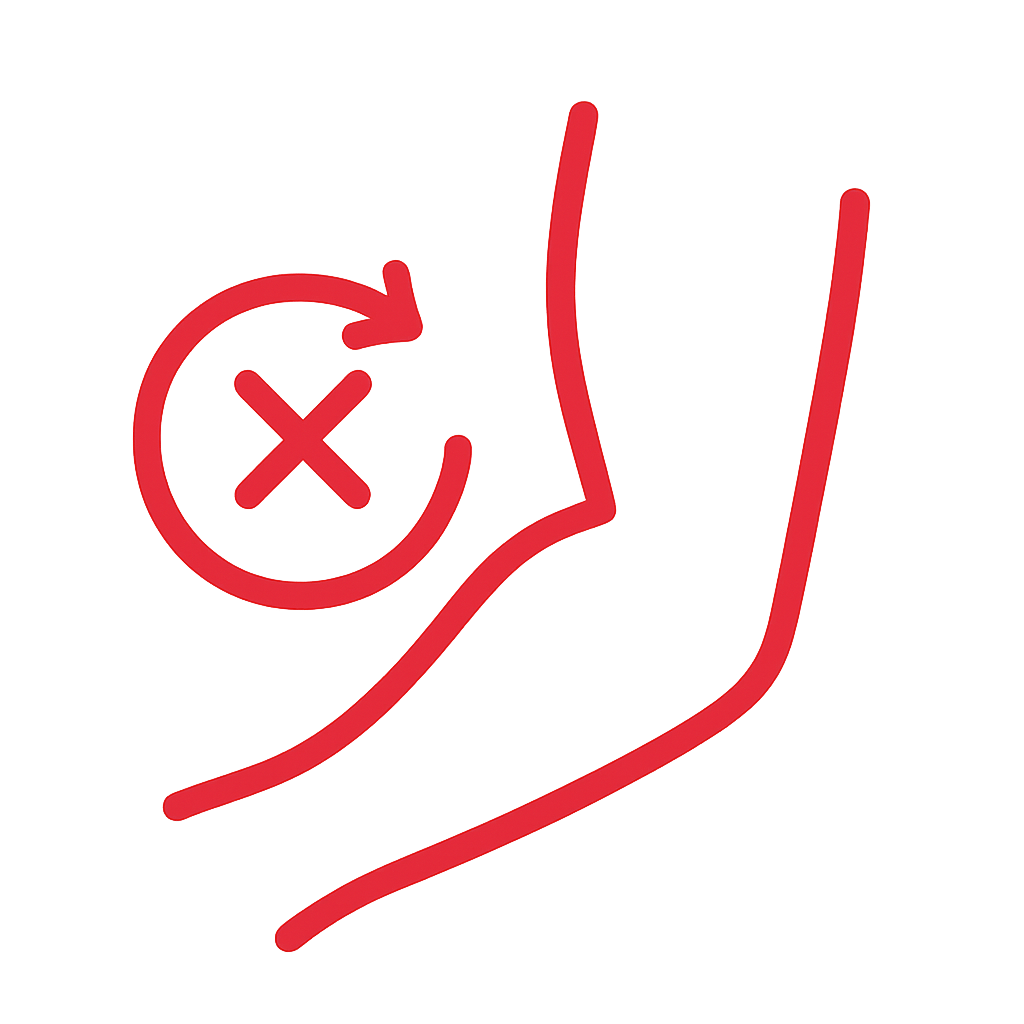 Bewegungseinschränlung Ellenbogen Icon