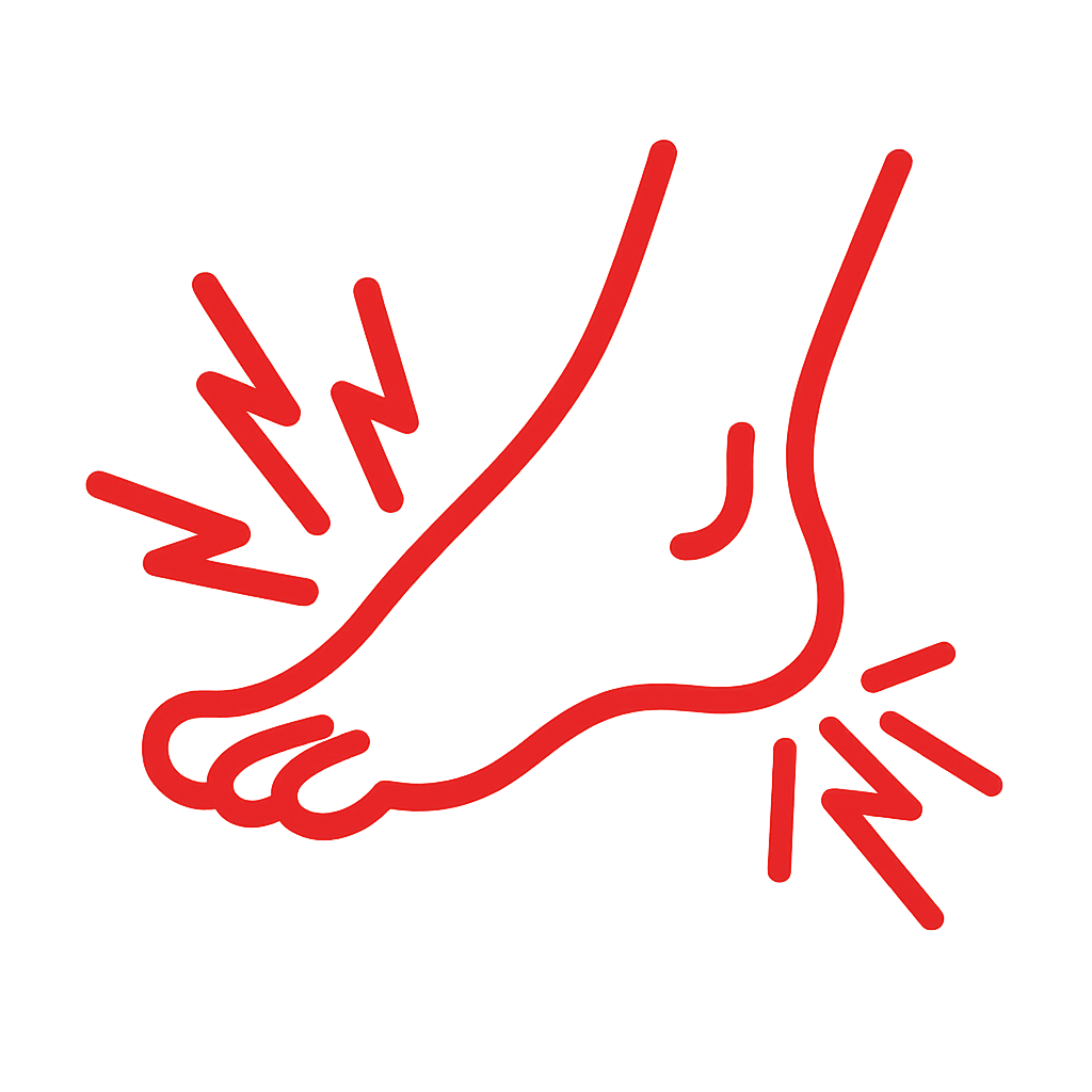 Druckschmerzenferse Icon