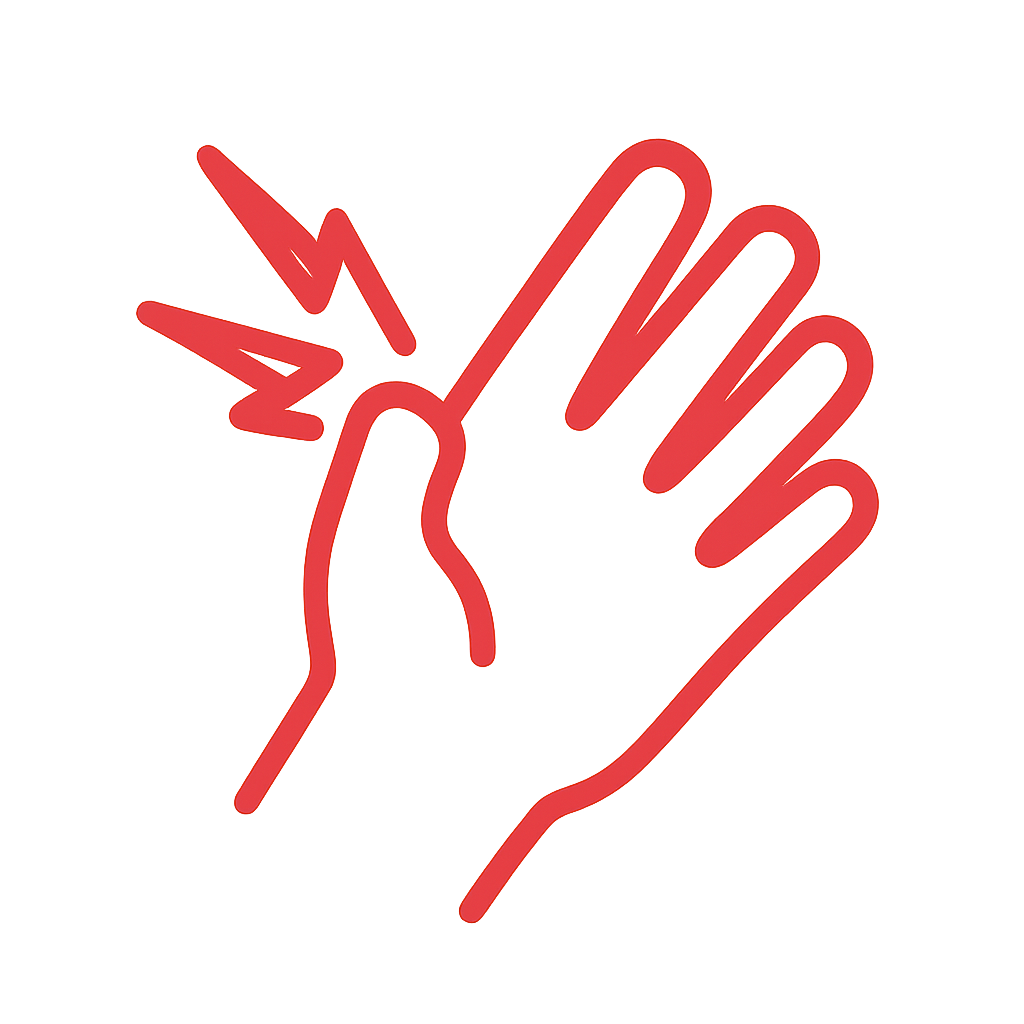Krämpfe Finger Icon