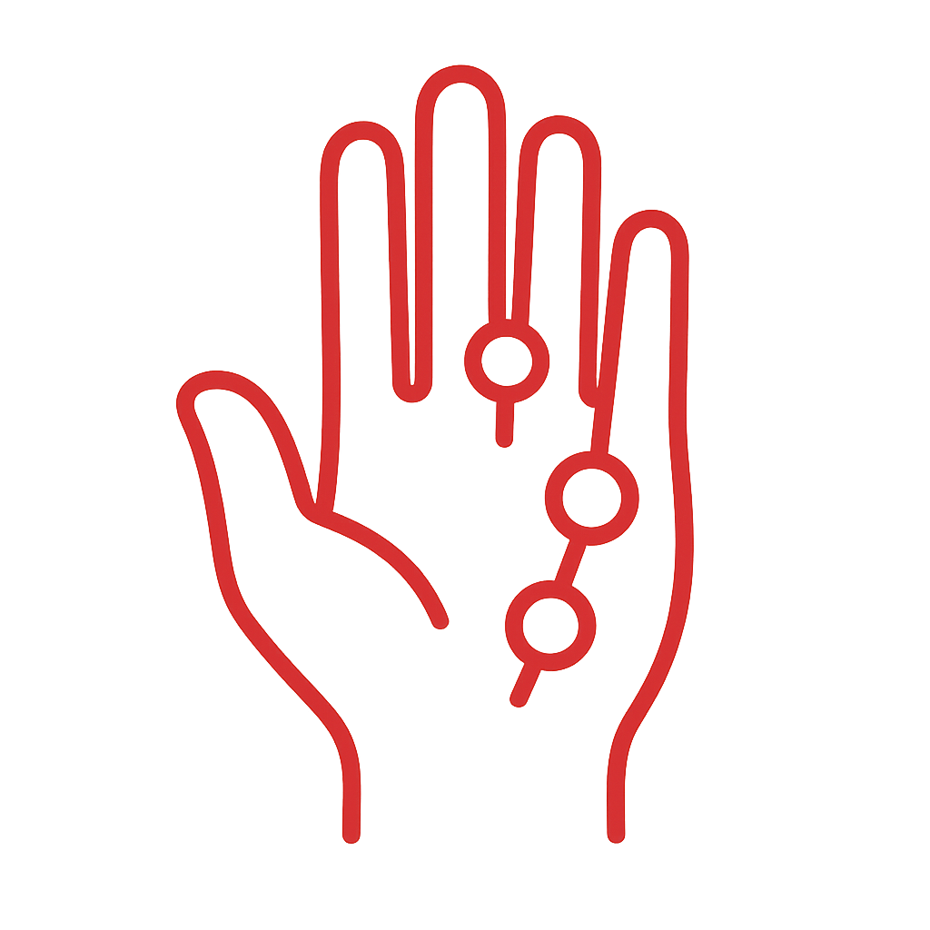Knoten in den Fingern Icon