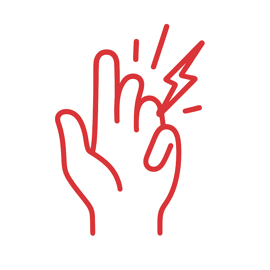 Überwärmung Ellenbogen Icon