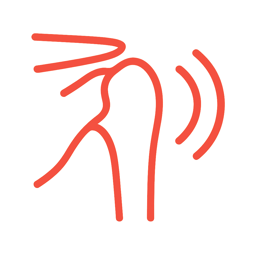 Schulterschwellung Icon