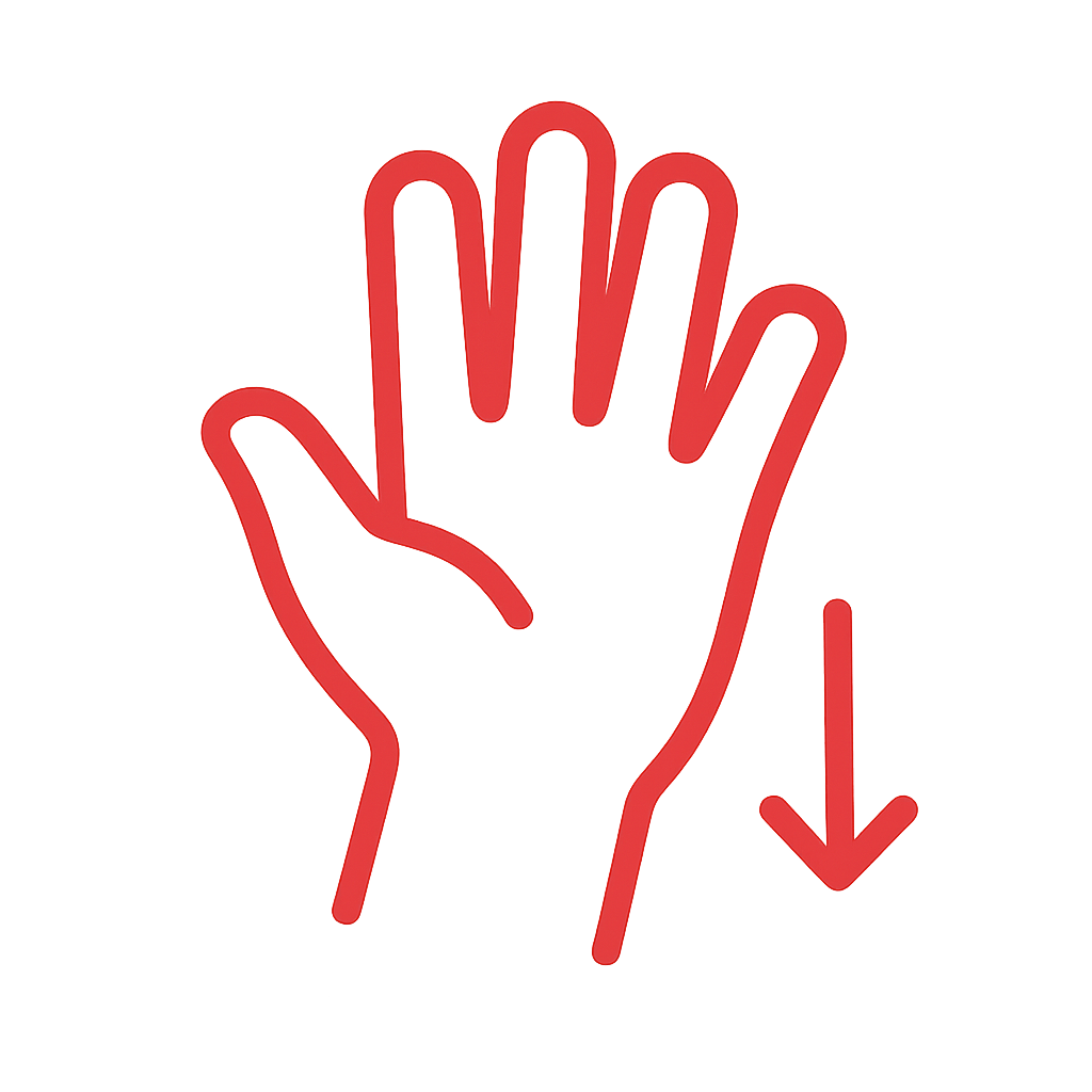 Schwäche Hand Icon