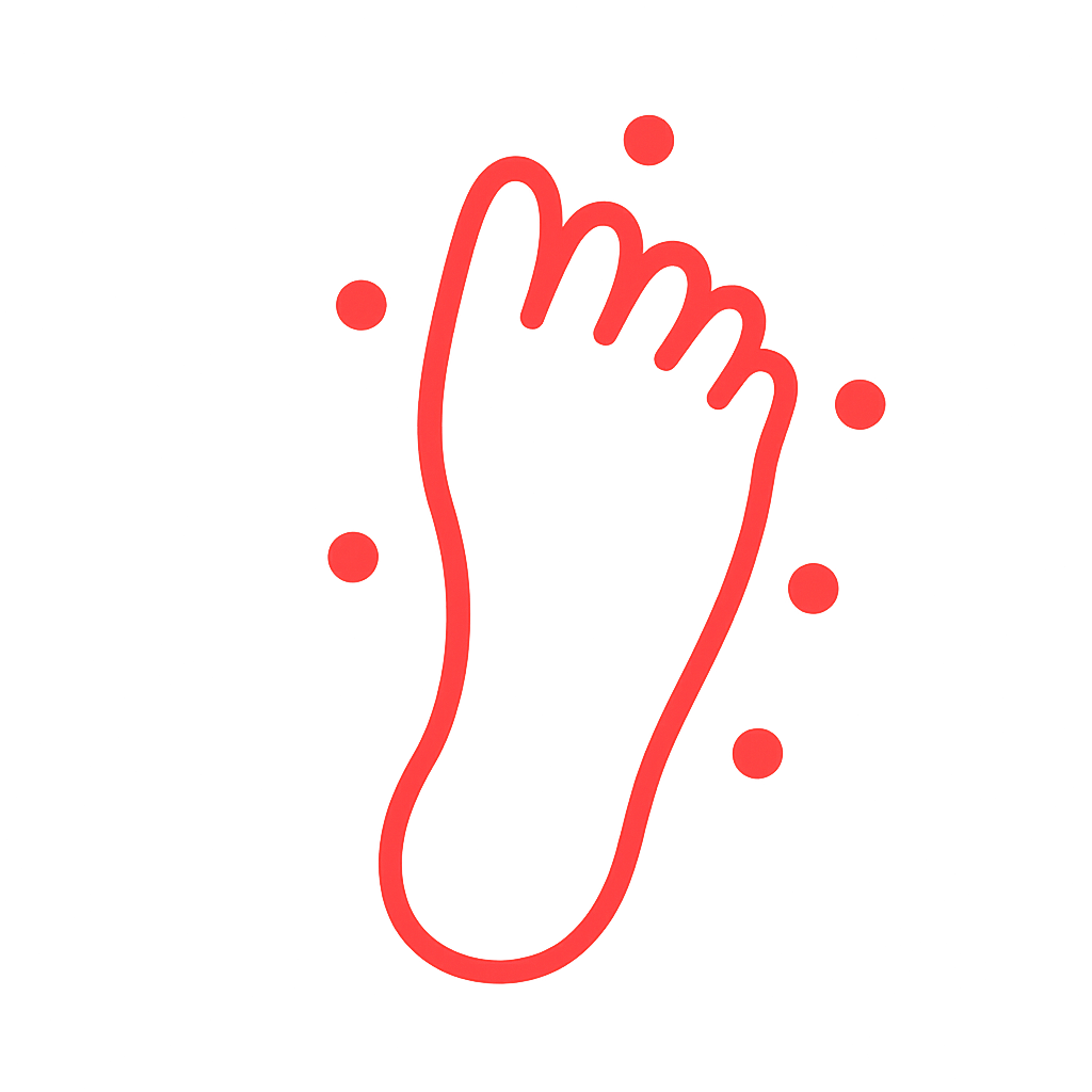 Taubheit Fuss Icon