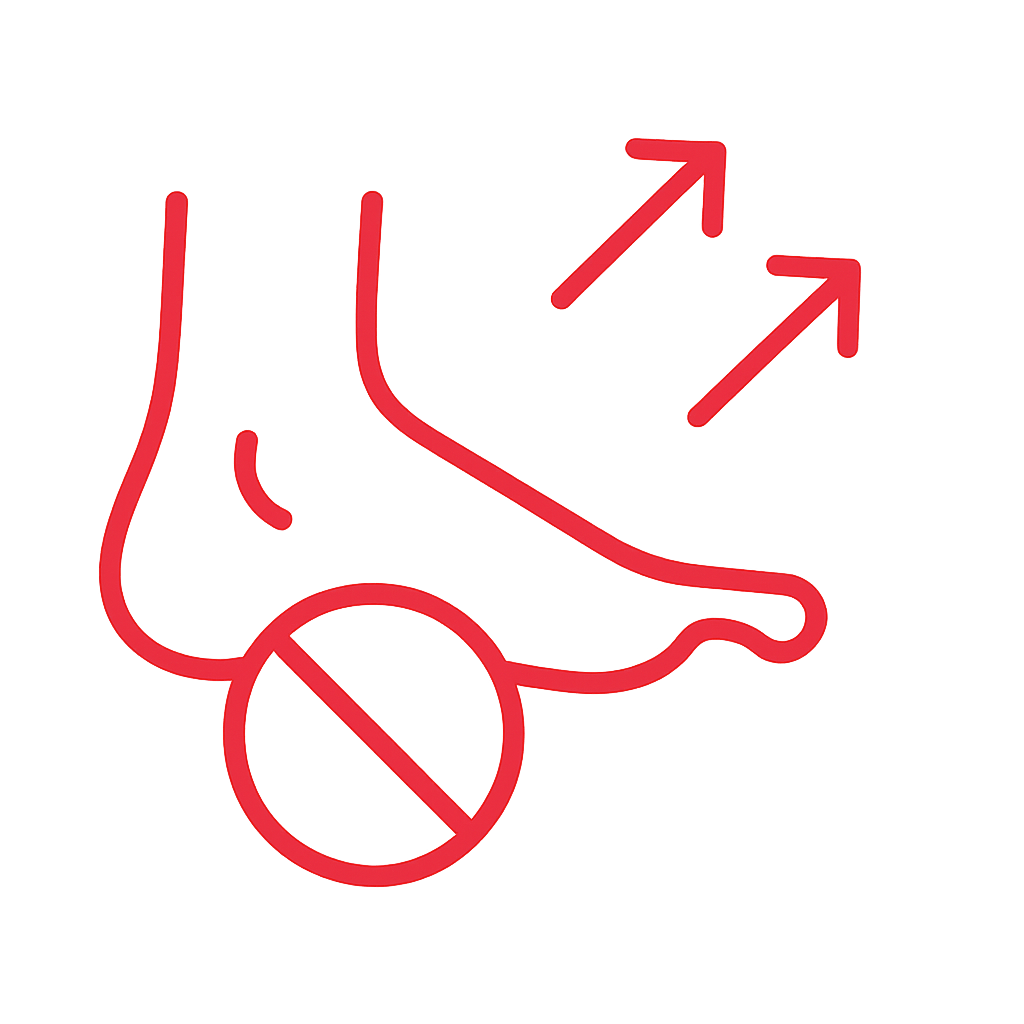 Verlustfußstreckung Icon